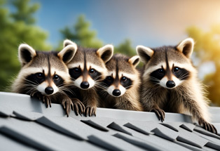 Wildlife removal expert inspecting roof for animal entry points